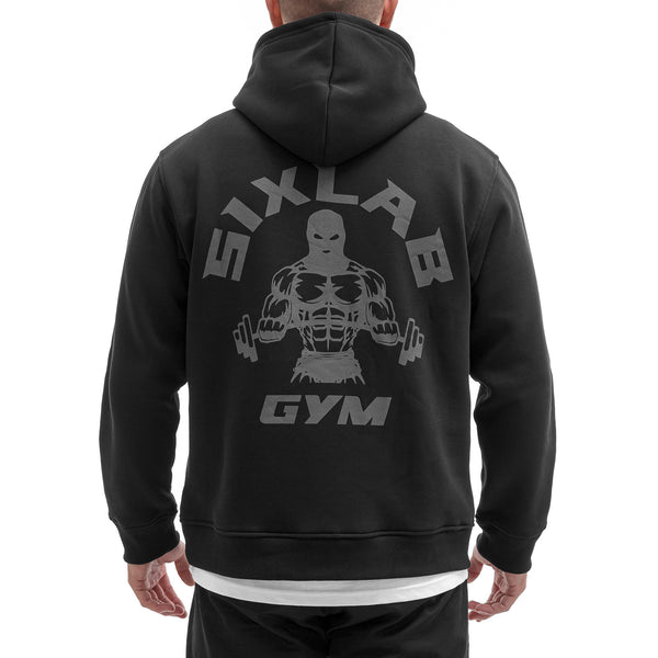 Gym Hoodie - black/grey