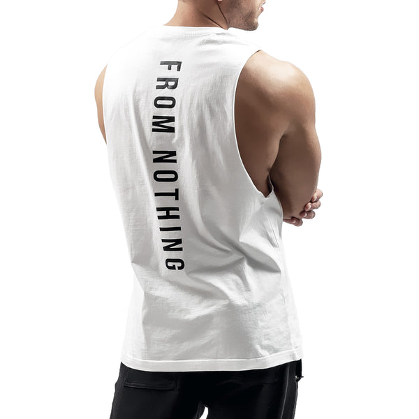 West Cut Off Tank - white/black
