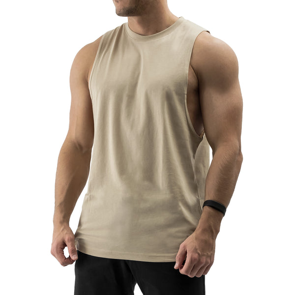 Essentials Cut Off Tank - sand