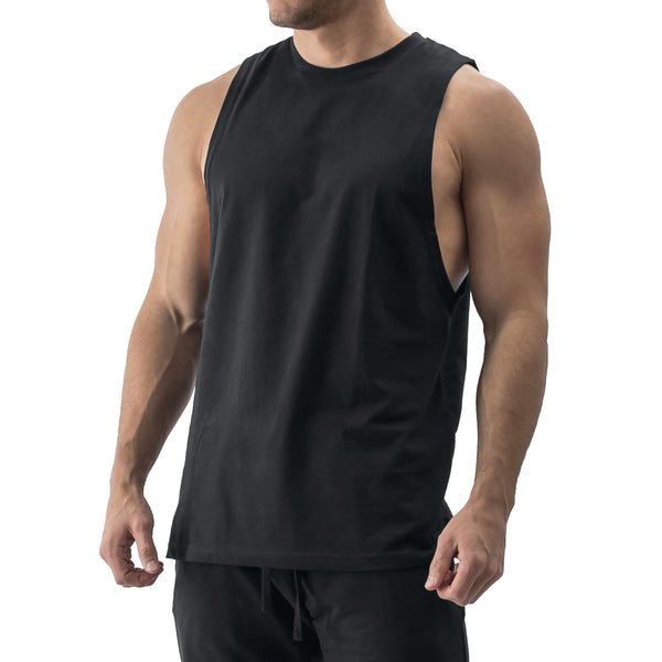 Essentials Cut Off Tank - black