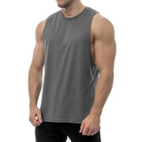 Essentials Cut Off Tank - dark grey