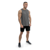 Essentials Cut Off Tank - dark grey