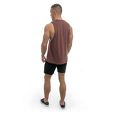 Essentials Cut Off Tank - maroon