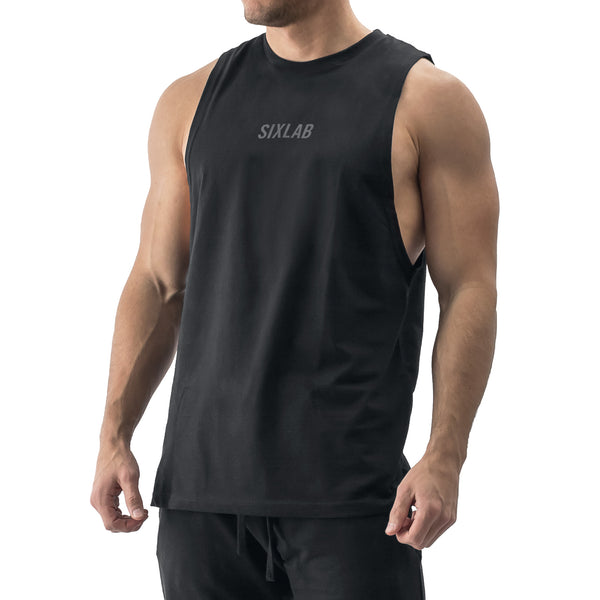 Runner Cut Off Tank - black