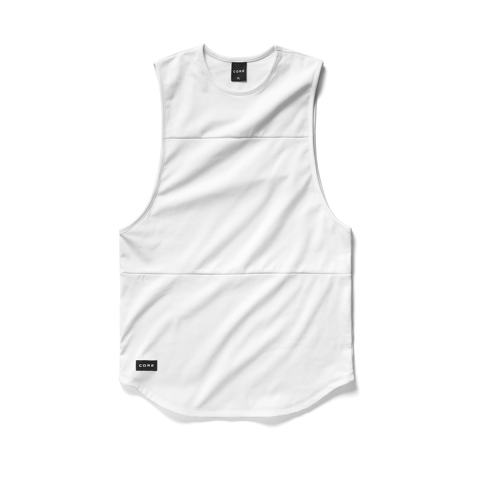 Lux Cut Off Tank - white