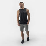 Outline Cut Off Tank - black