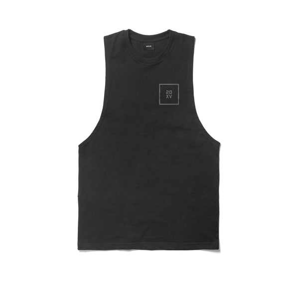 Outline Cut Off Tank - black