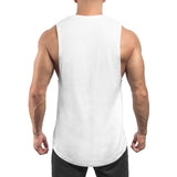 Round Cut Off Tank - white