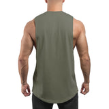 Round Cut Off Tank - olive