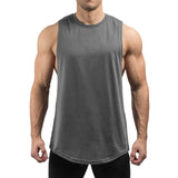 Round Cut Off Tank - dark grey