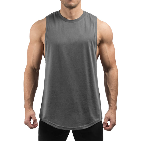 Round Cut Off Tank - dark grey