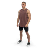 Round Cut Off Tank - maroon
