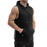 Sleeveless Hoodie - black