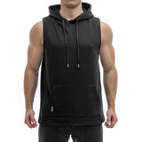 Sleeveless Hoodie - black