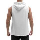 Sleeveless Hoodie - white