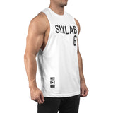 Offense Cut Off Tank - white