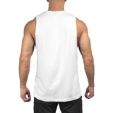 Offense Cut Off Tank - white