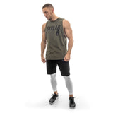 Offense Cut Off Tank - olive