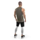 Offense Cut Off Tank - olive
