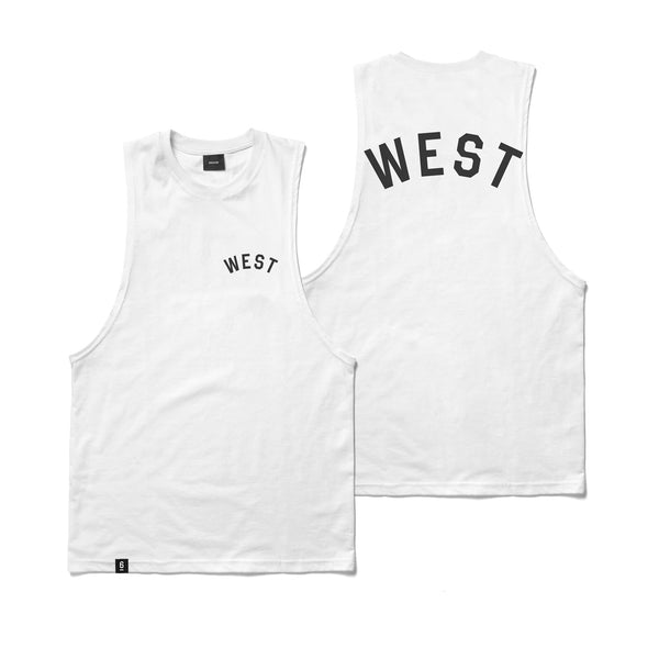Winter League Cut Off Tank - white