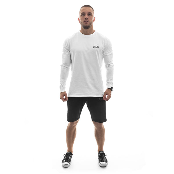 Brand Longsleeve - white