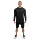 Round Longsleeve - black