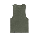 Vintage Cut Off Tank - washed olive