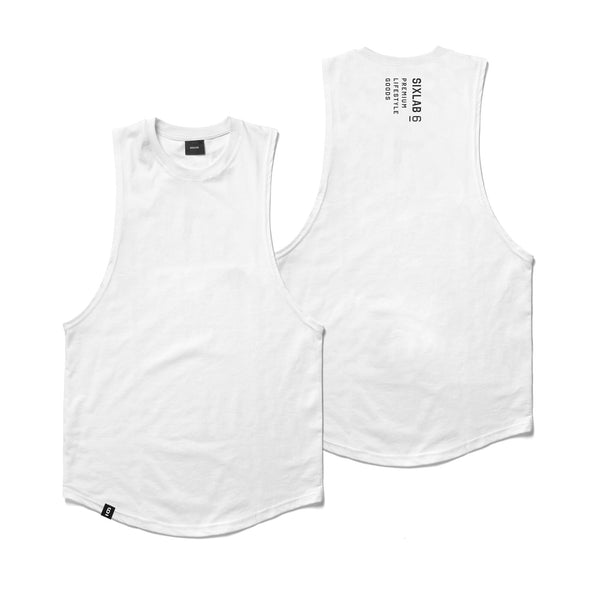 Trademark Cut Off Tank - white