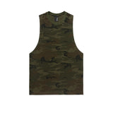 Camo Cut Off Tank - khaki camo