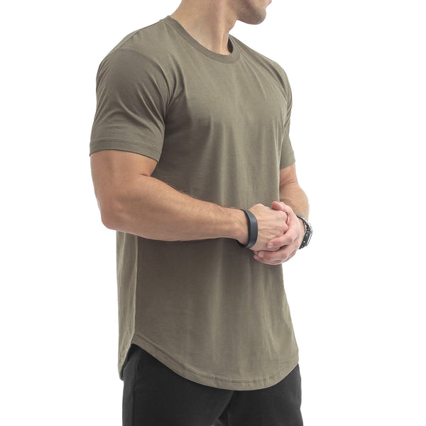 Round T-Shirt - olive