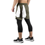 2-in-1 Set Long - olive/black