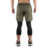 2-in-1 Set Long - olive/black
