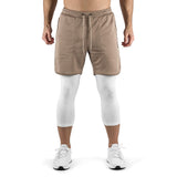 2-in-1 Set Long - brown/white
