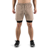 2-in-1 Set Short - brown/black