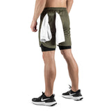 2-in-1 Set Short - olive/black