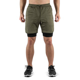 2-in-1 Set Short - olive/black