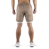2-in-1 Set Short - brown/white