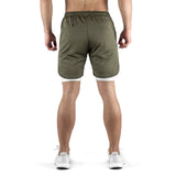 2-in-1 Set Short - olive/white