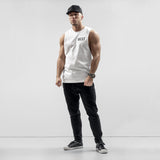 West Cut Off Tank - white/black