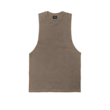 Essentials Cut Off Tank - brown