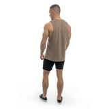 Essentials Cut Off Tank - brown