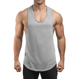 Round Fusion Tank - stone
