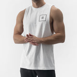 Outline Cut Off Tank - white