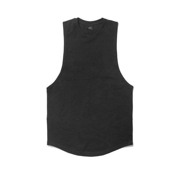 Round Cut Off Tank - black