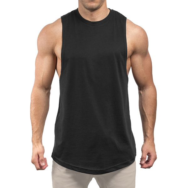 Round Cut Off Tank - black
