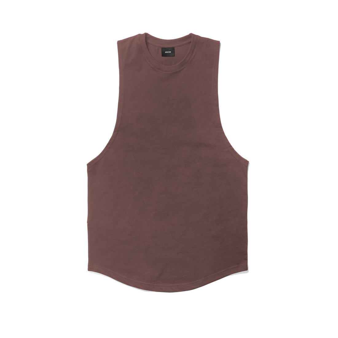 Round Cut Off Tank - maroon