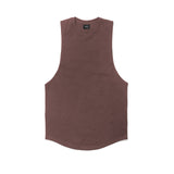 Round Cut Off Tank - maroon