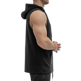 Sleeveless Hoodie - black