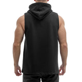 Sleeveless Hoodie - black