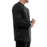 Round Longsleeve - black